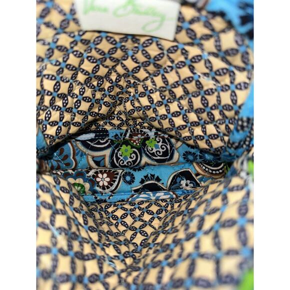 Vera Bradley Audrey Bali Blue Small Zip Around Top Handle Bag - Picture 5 of 6